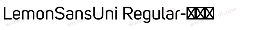 LemonSansUni Regular字体转换